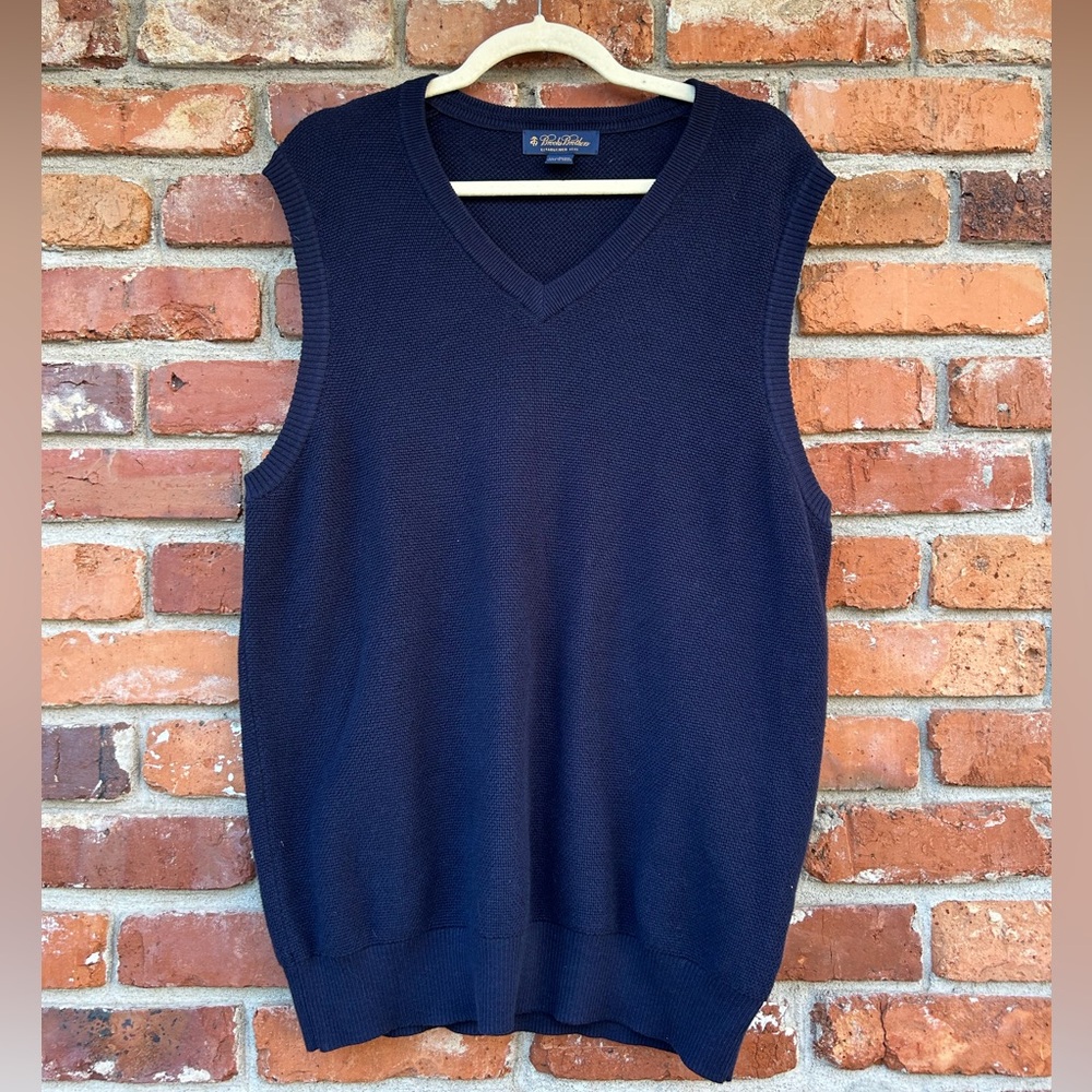 Brooks Brothers Navy Blue Men's Sweater Vest